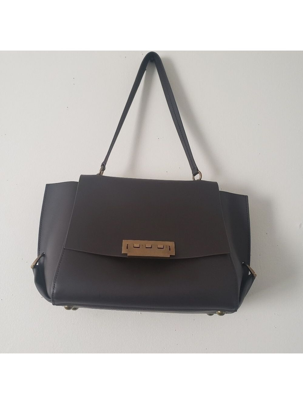 HP. Zac Posen Eartha Folded Gusset Shoulder Bag.
